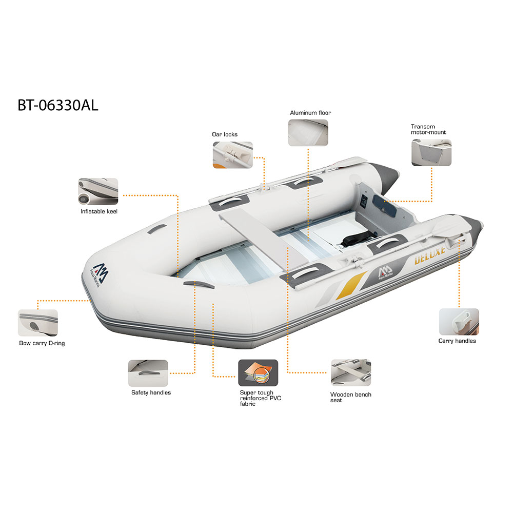 アクアマリーナ ゴムボート DELUXE Sports boat. 3.3m with Aluminum Deck（デラックス330） 09