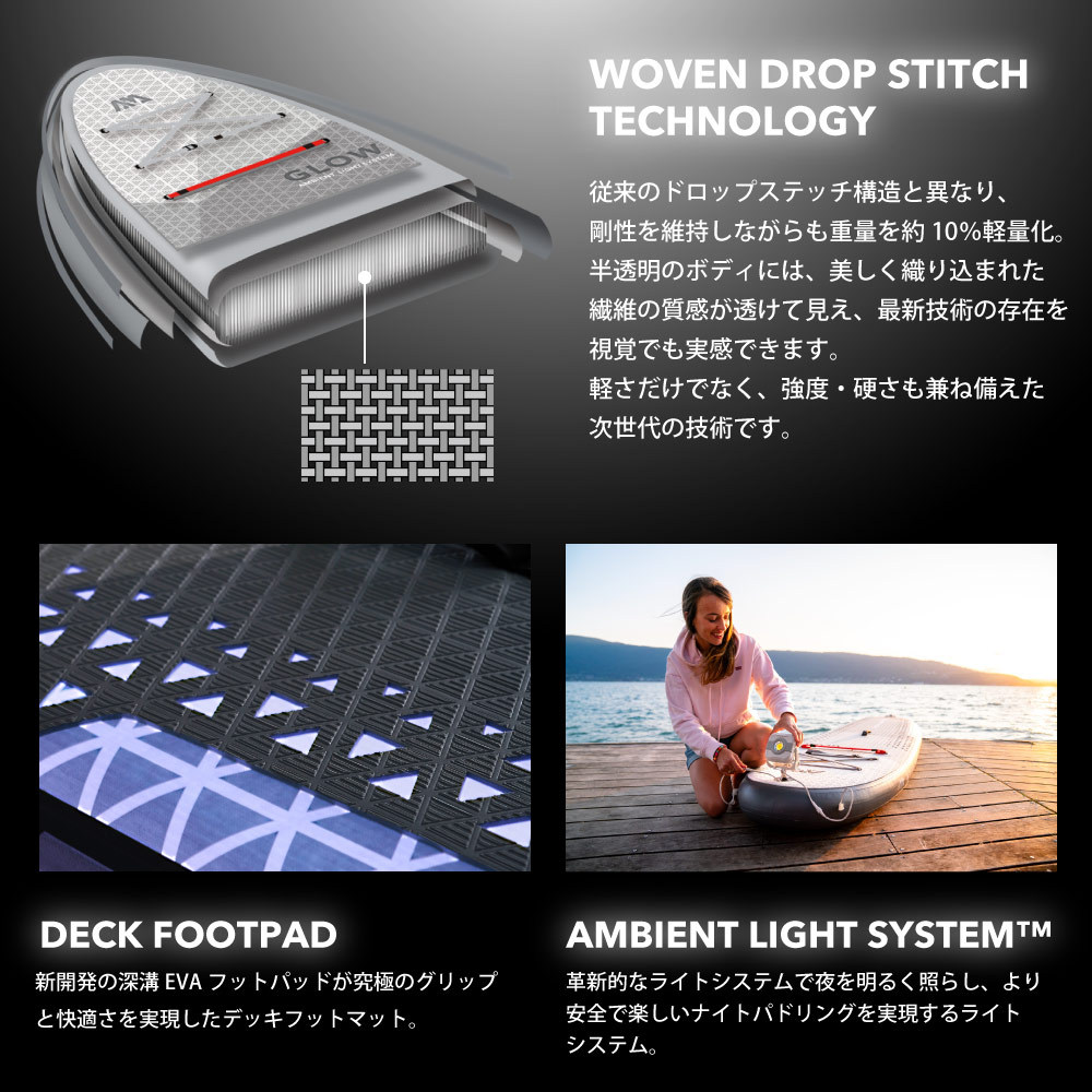 アクアマリーナ インフレータブルSUP GLOW（グロー） 06